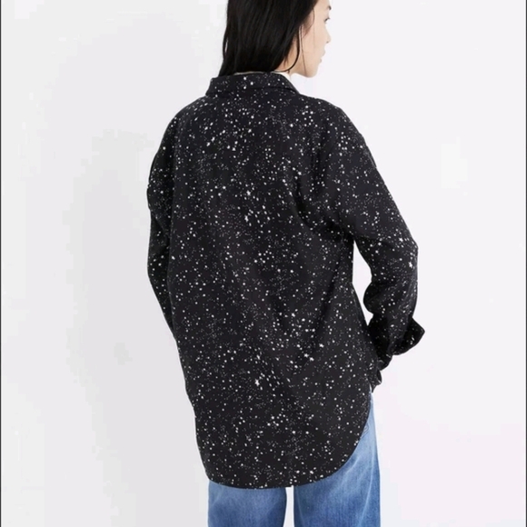 Madewell Oversized Ex-Boyfriend Shirt in Star Print Size S - Picture 3 of 15